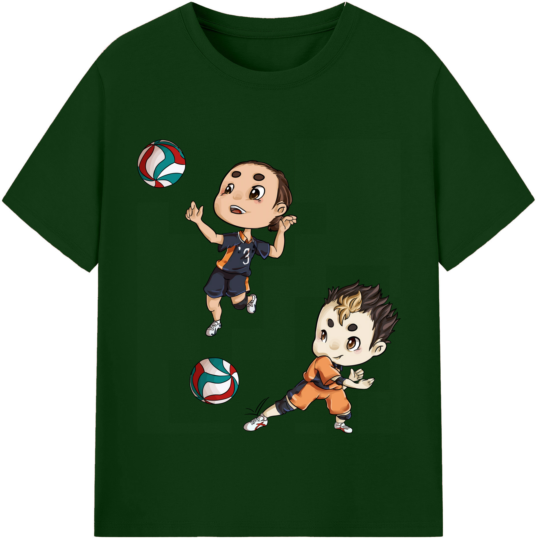 （画像用） ハイキュー!! Haikyu!! 綿100％半袖Tシャツ（フロントプリント）
